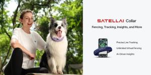 SATELLAI Collar: GPS Fencing Meets AI Health Insights